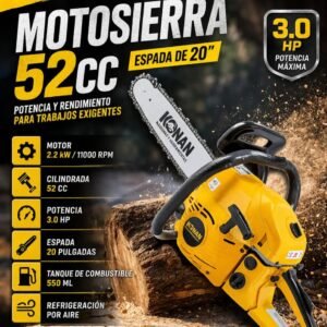 Motosierra konan 52cc 3.0 naftera
