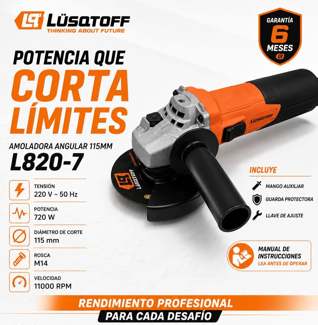 AMOLADORA angular LUSQTOFFF