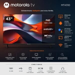 Smart tv Motorola 43" con Android tv