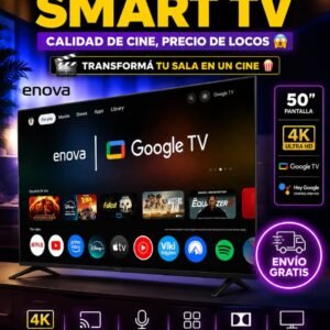 Smart tv enova 50" con Google tv