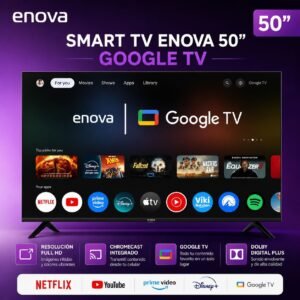Smart tv enova 50" con Google tv
