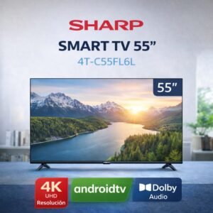 Smart tv sharp 55" Google TV