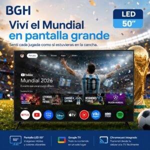 Smart tv BGH 50" con Google tv