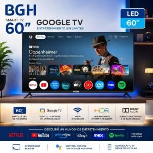 Smart tv BGH 60" Google TV