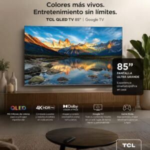 Smart tv Tcl 85" qled Google TV