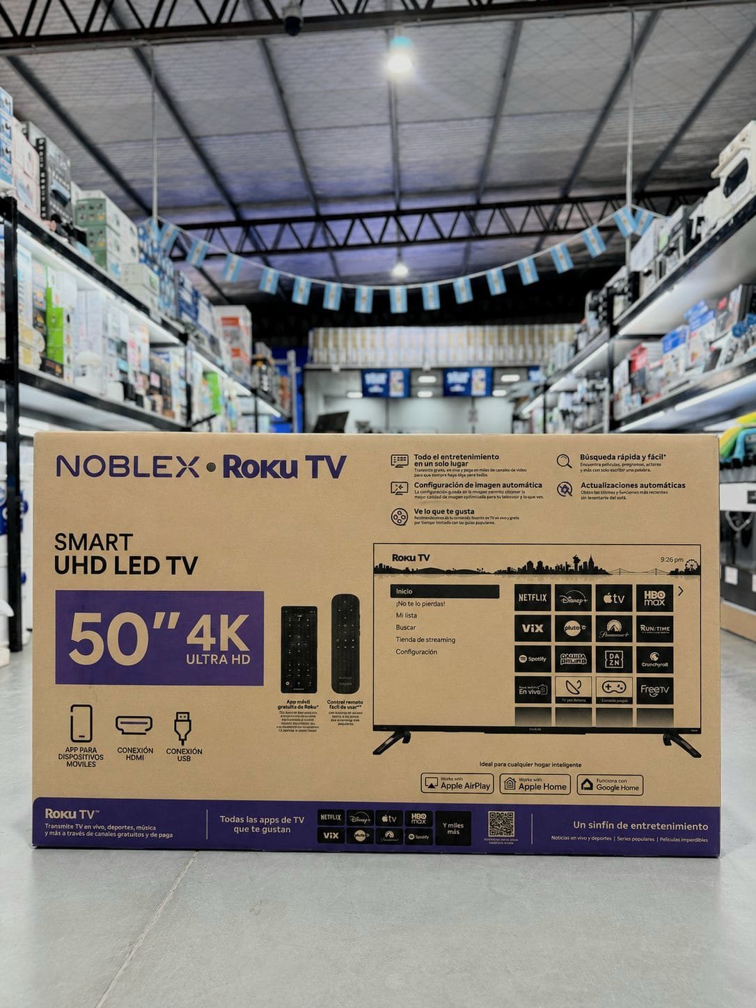 Smart tv noblex 50" ROKU tv HD