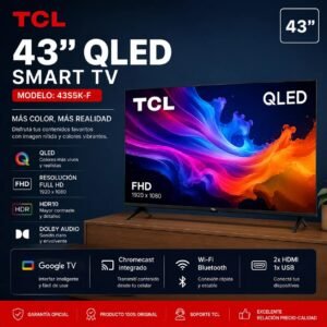 Smart tv TCL 43" QLED