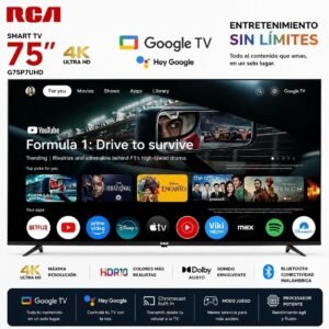 Smart tv RCA 75" con Google tv