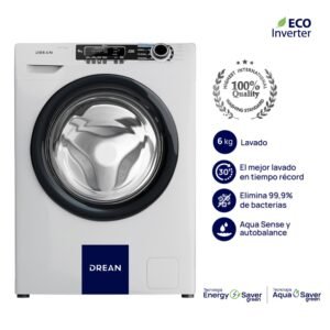 Lavarropas drean next 6.08 eco blanco inverter 6kg 800rpm
