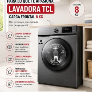 Lavarropas TCL 8KG
