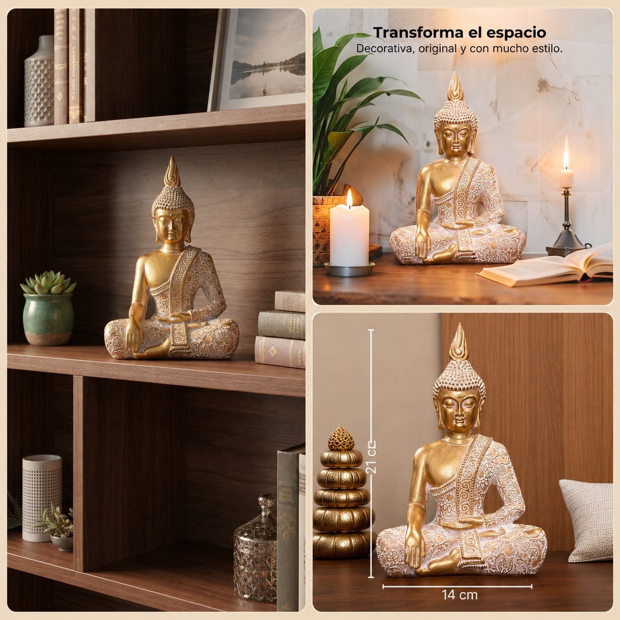 Estatua buda 21x14