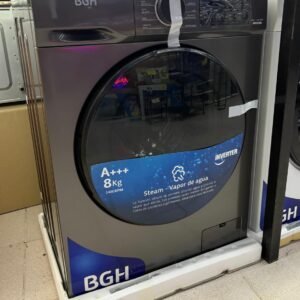 Lavarropas BGH 8kg inverter gris