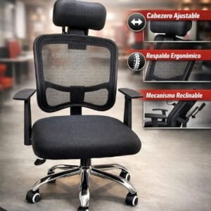 Silla de oficina C/cabezal HY-804