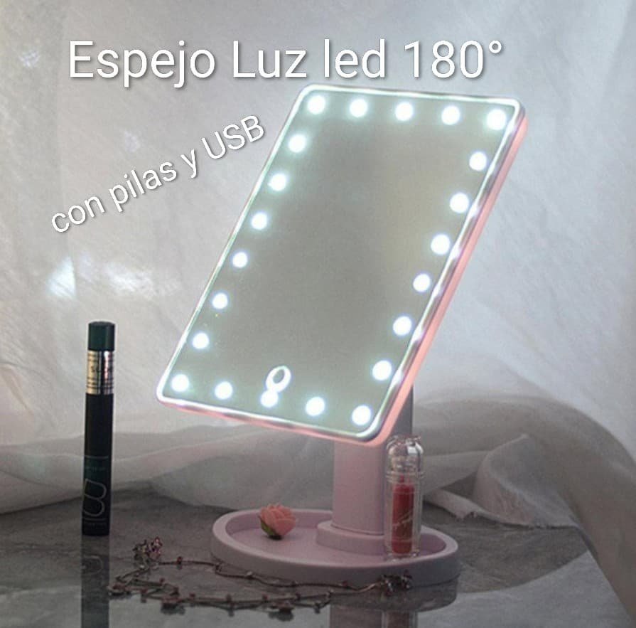 Espejo luz led 180°