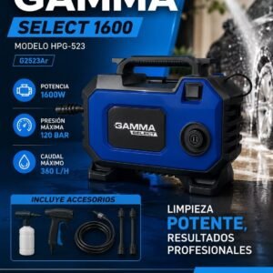 Hidrolavadora GAMMA select 1600W 120 BAR