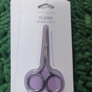 Tijera para uñas city girl plateada