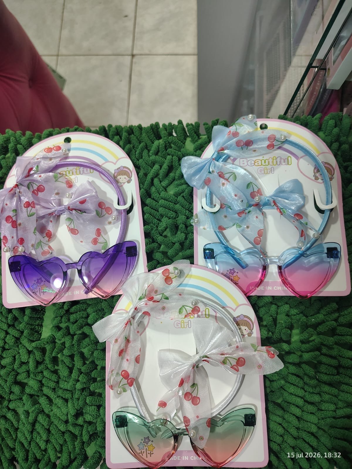 Vincha con lentes y hebilla para nenas👧🏻