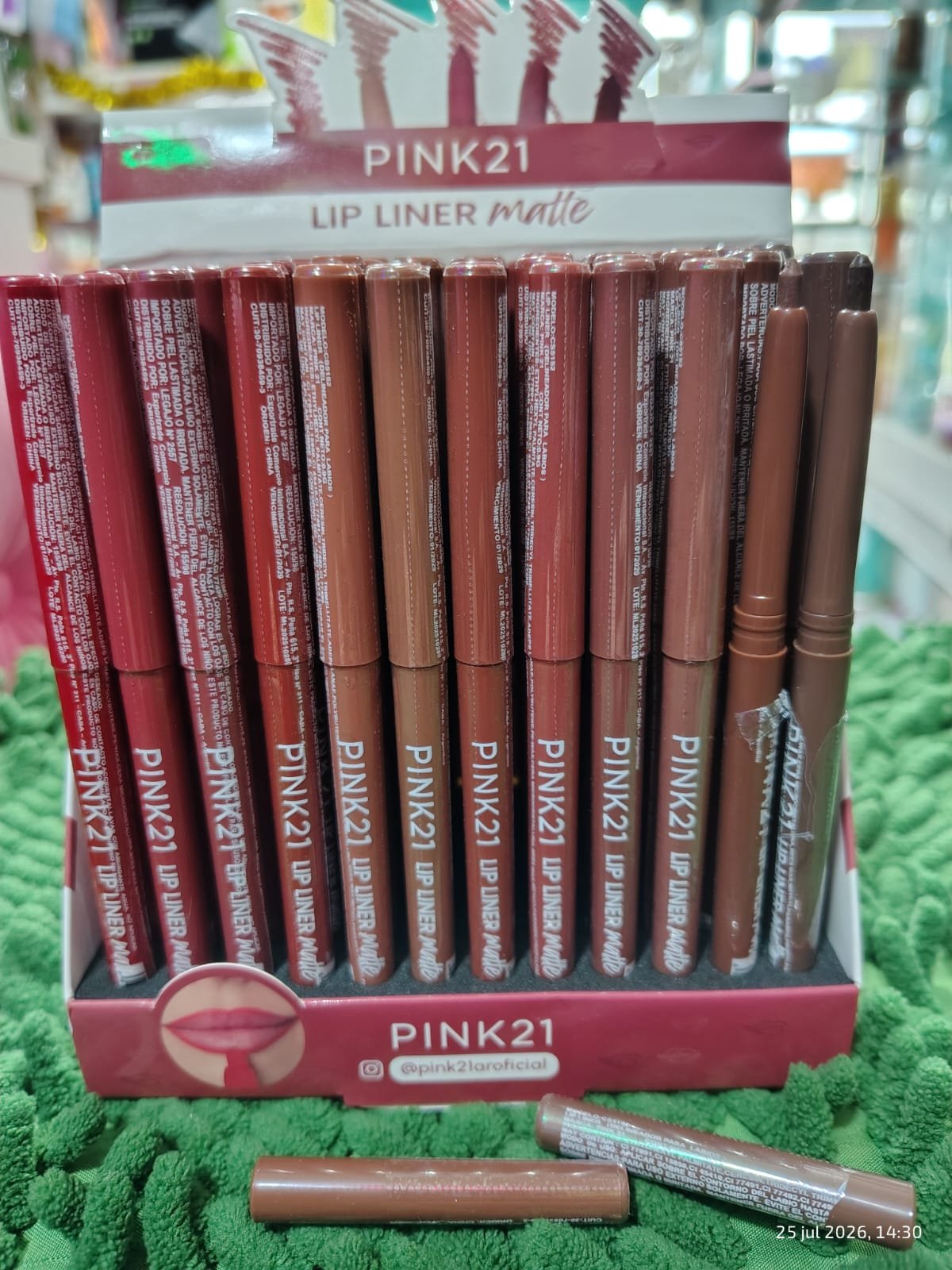 Delineador de labios retractil Pink 21