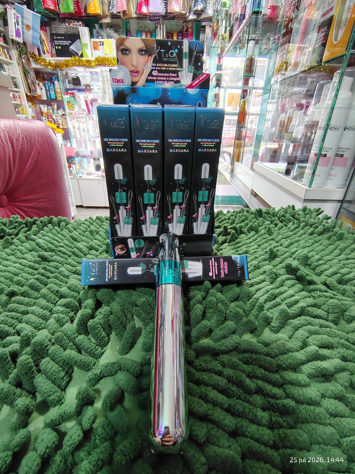 Máscara de pestañas rimmel doble tango 4D