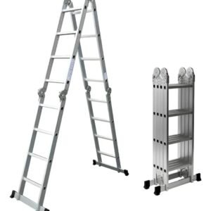 ESCALERA DE ALUMINIO ARTICULADA 4X4 16 ESCALONES 150KG