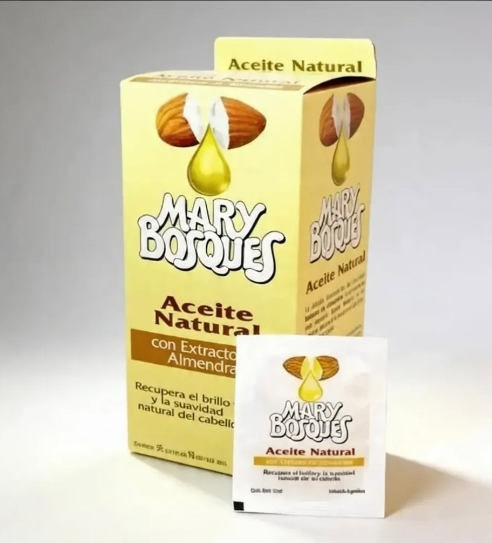 Aceite natural con extracto de almendras mary bosques 20gr