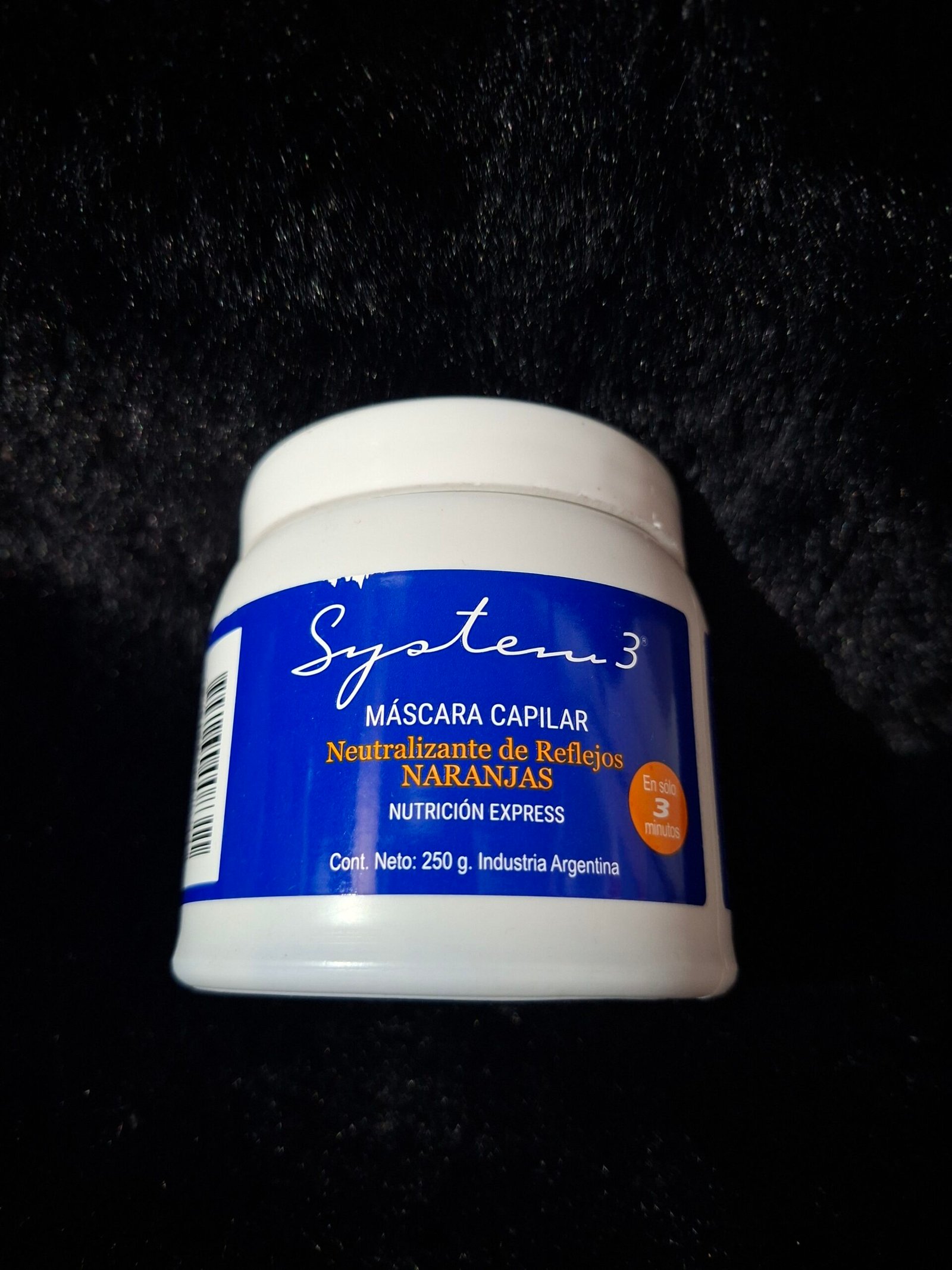Mascara Neutralizante De Reflejos Naranjas System3 250 Gr
