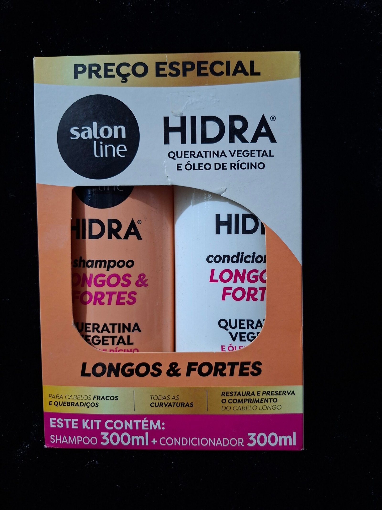 Salon Line Hidra Queratina Ricino Shampoo + Acondicionador