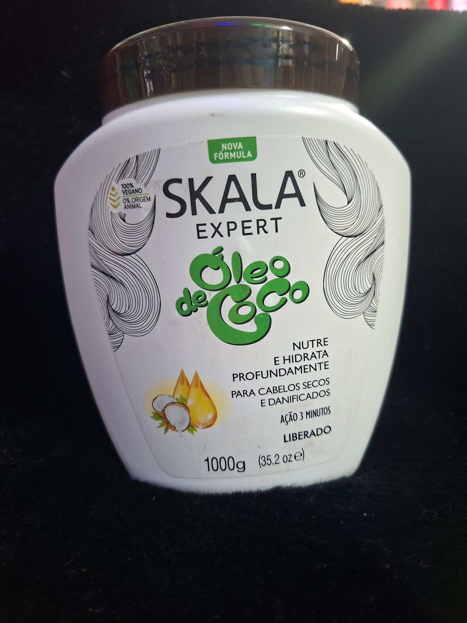Skala Oleo De Coco Mascara Capilar Vegan Secos Dañados 1kg