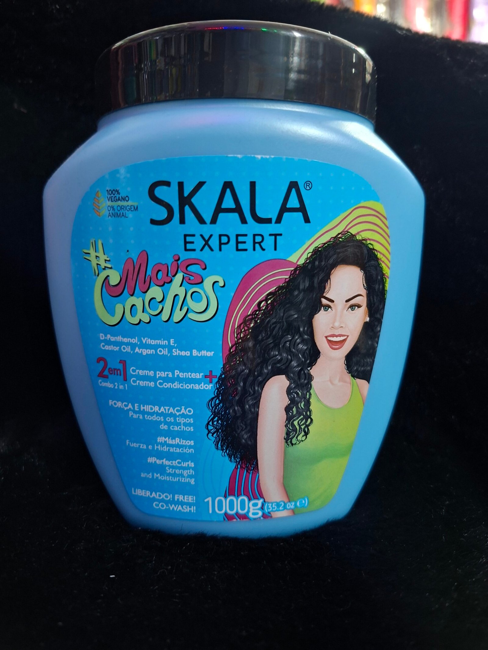 Máscara Vegana Crema Peinar Rizos Mais Cachos X1kg Skala
