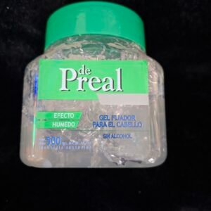 Gel fijador para el cabello sin alcohol efecto húmedo 500gr de preal