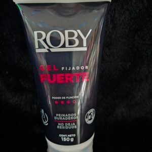 Gel fijador fuerte peinados duraderos no deja residuos roby 150gr