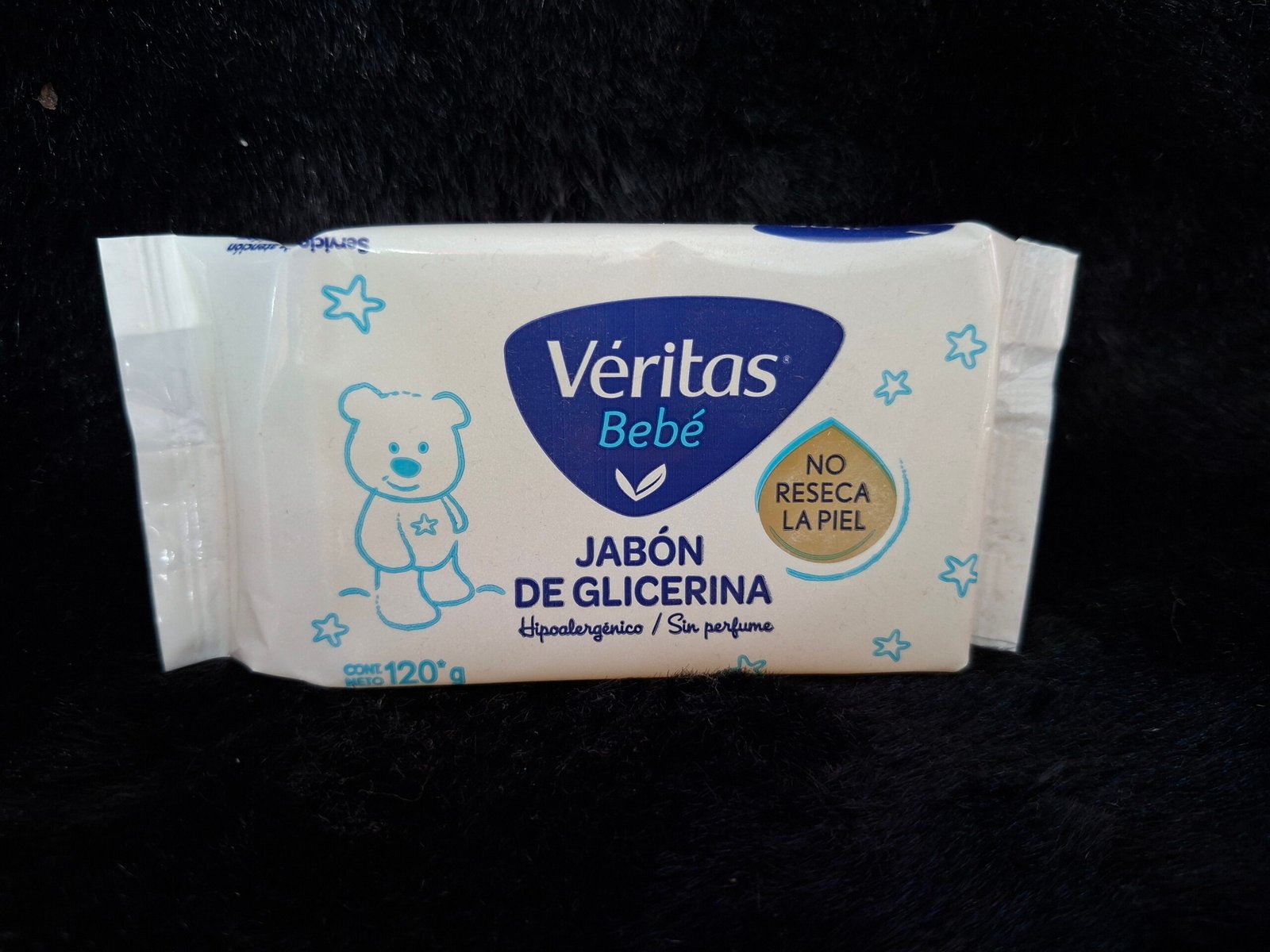 Jabón de glicerina hipolargénico sin perfume (no seca la piel) veritas bebé 120gr