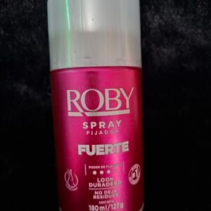 Roby spray fijador fuerte look duradero 180ml