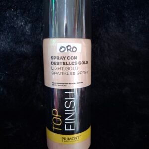 Spray con destellos dorados top finish corporal
