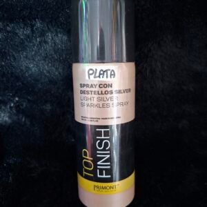 Spray con destellos plateados top finish corporal