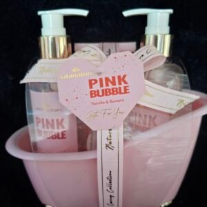 Set de baño regalo- pink bubble