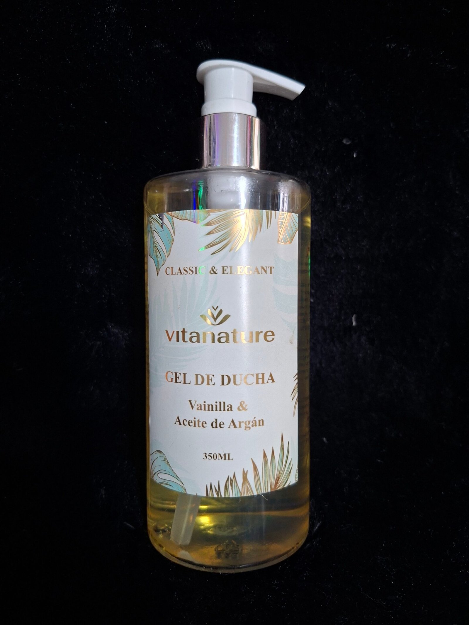Gel de ducha vainilla y aceite de argán vitamature 350ml