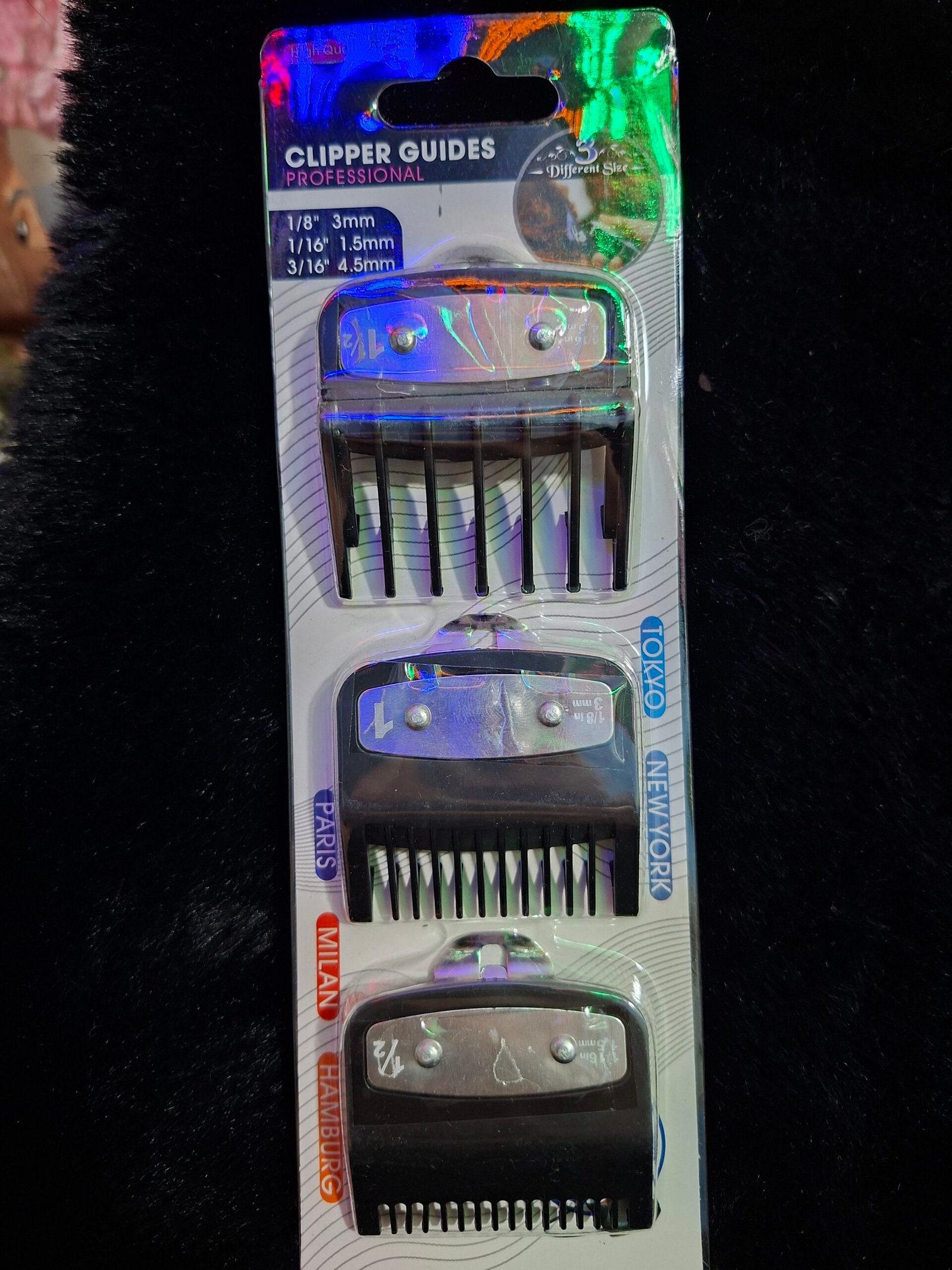 Set De 3 Peines Alzas Intermedias Clip Metal Peluqueria