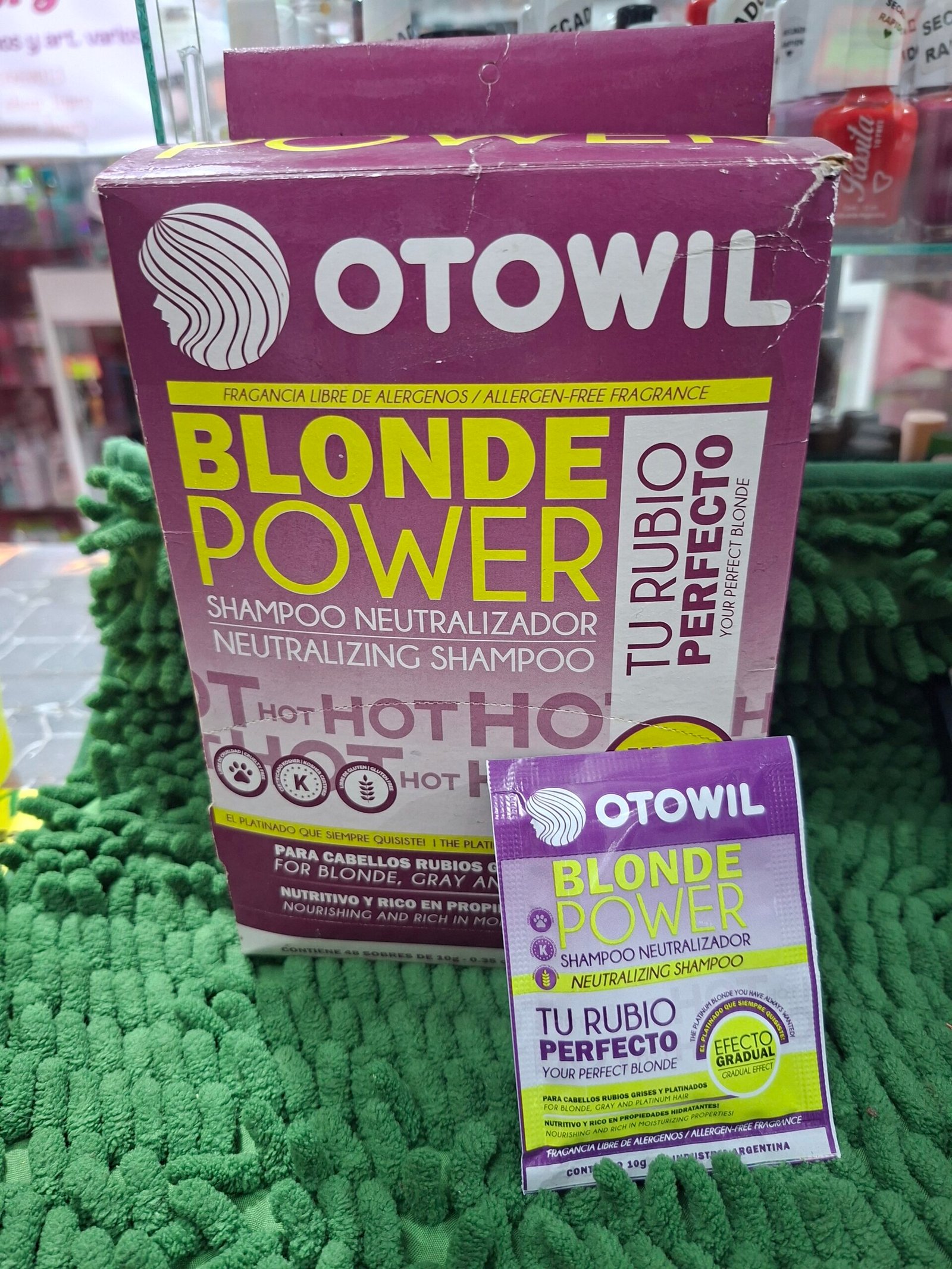 Shampoo Neutralizador Otowil Rubios Blonde Power Sobre 10g