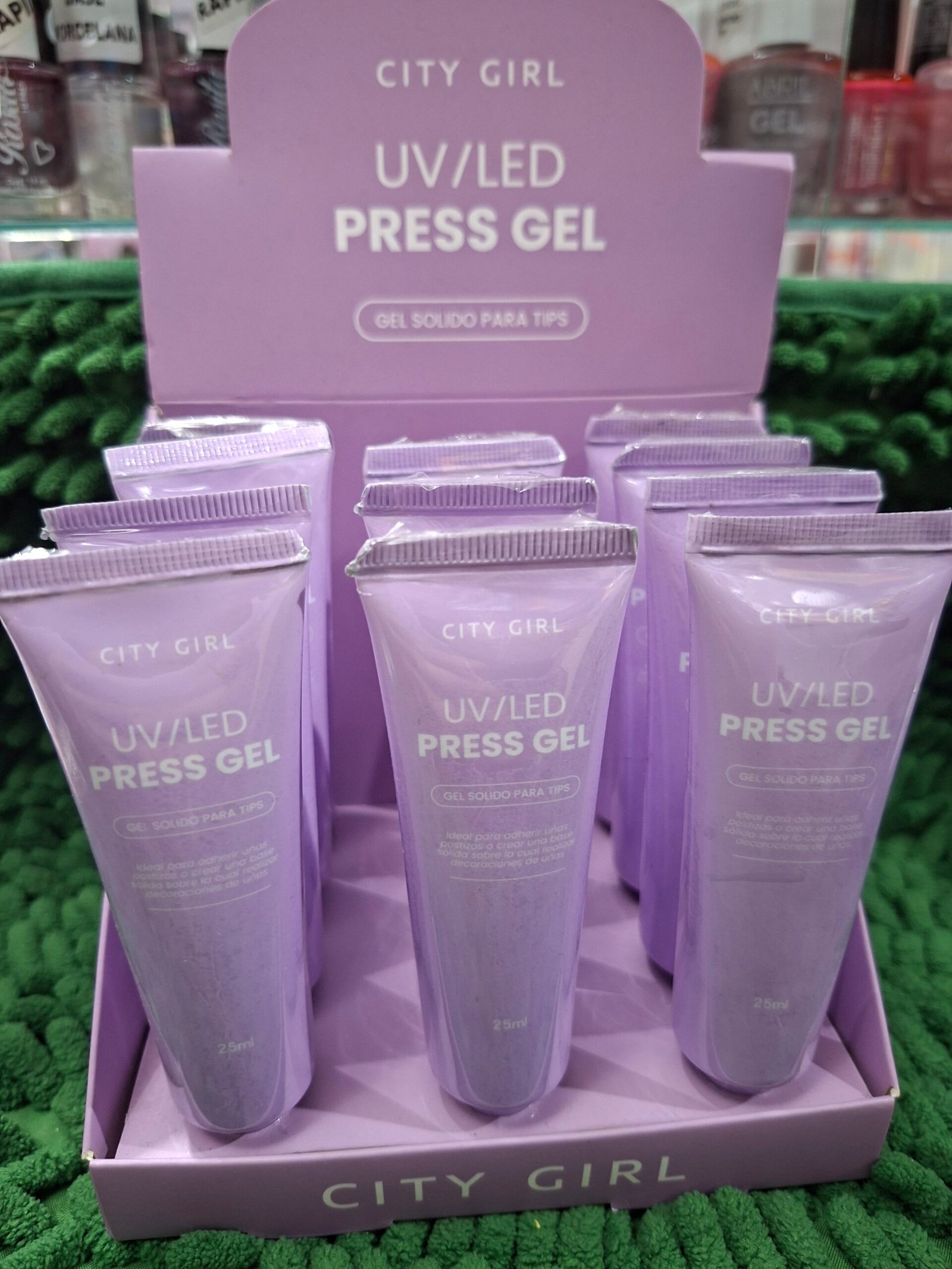 Press gel uv led gel solido para tips city girl 25ml
