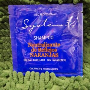Shampoo System 3 Neutralizante De Reflejos Naranjas X 20 Grs