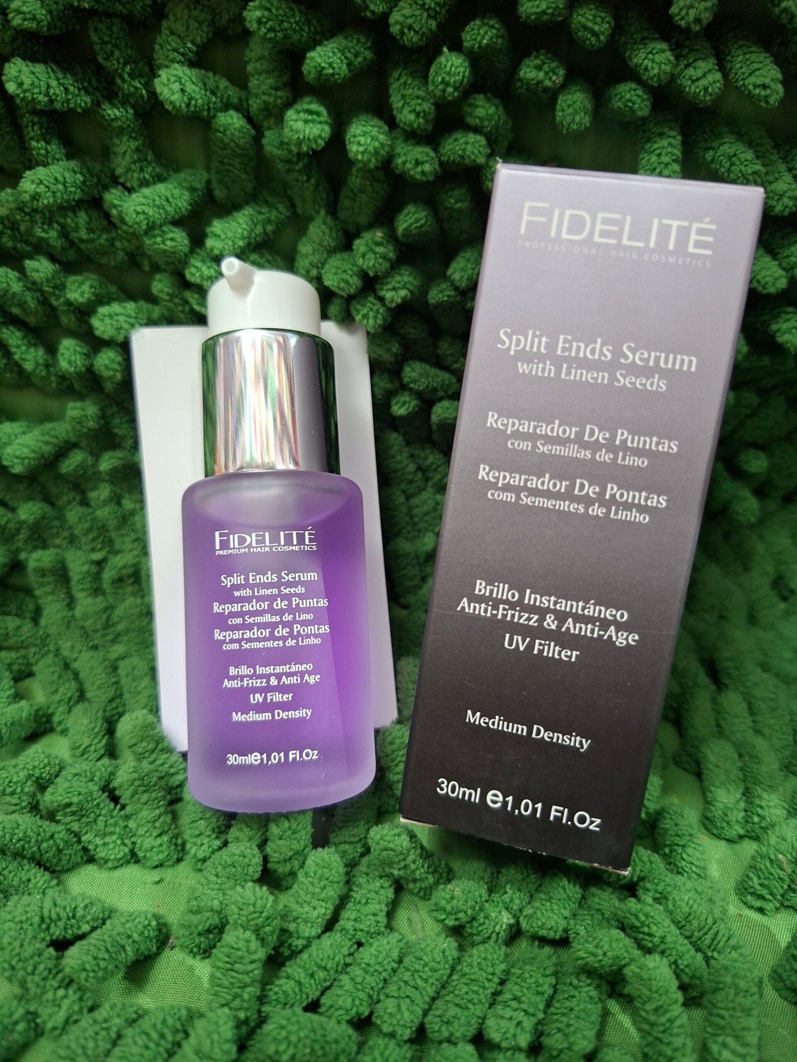 Reparador De Puntas Fidelite anti frizz Semilla Lino Pelo Fino 30ml