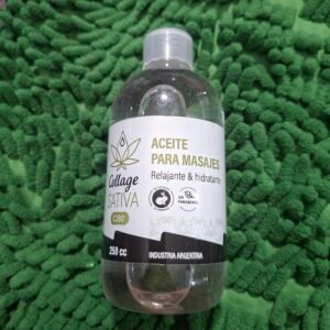 Aceite para masajes sativa 250cc relajante e hidratante
