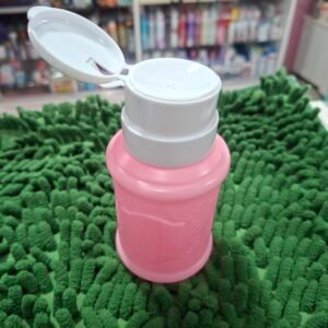 Dosificador Contenedor mediano rosa Para Líquidos De Manicuria