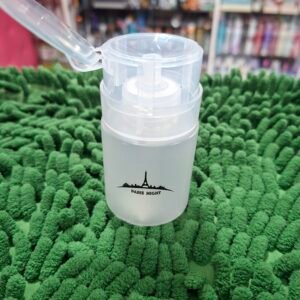 Dosificador Contenedor paris night chico transparente Para Líquidos De Manicuria