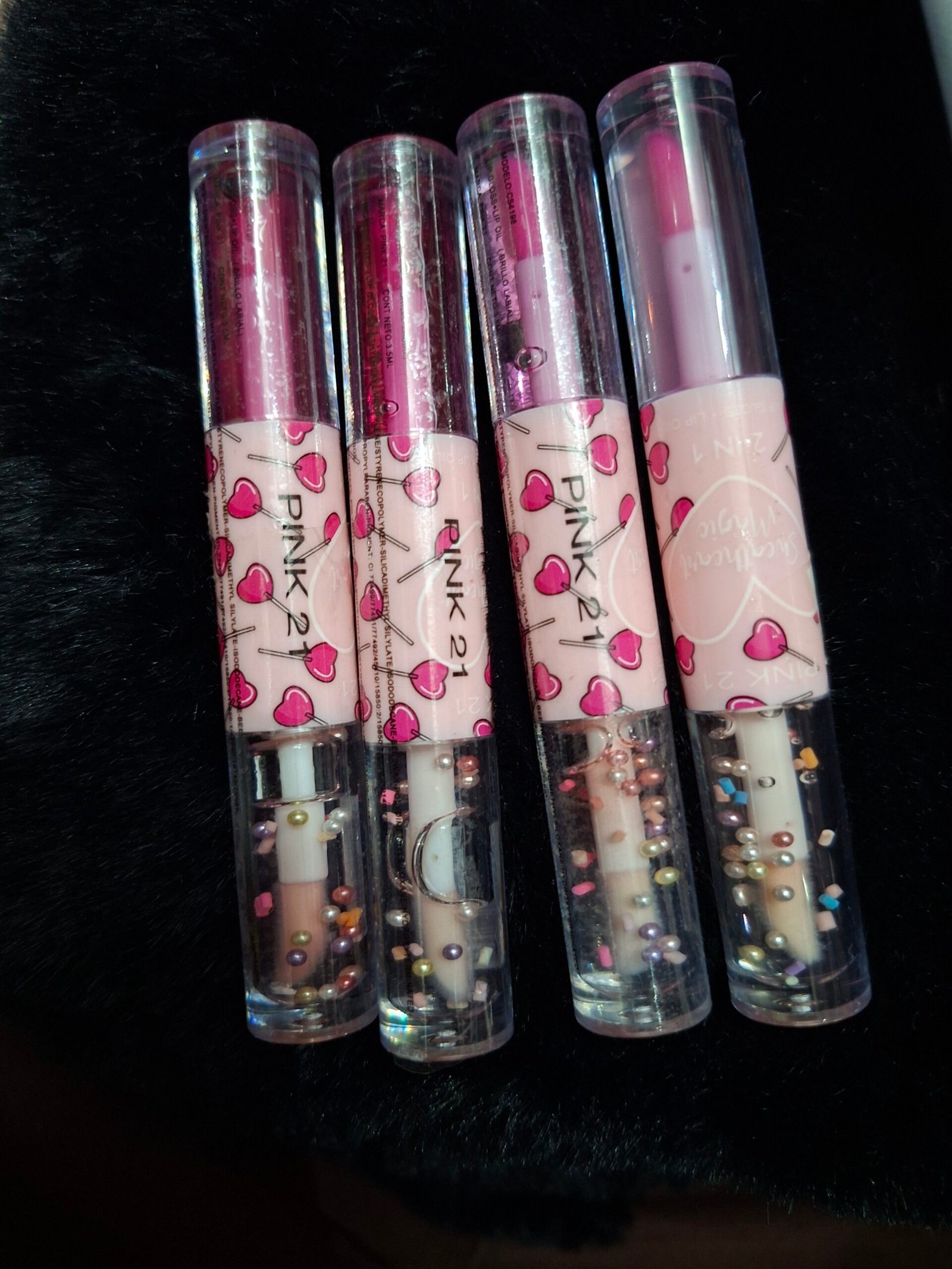 Gloss labial doble brillo y color pink 21