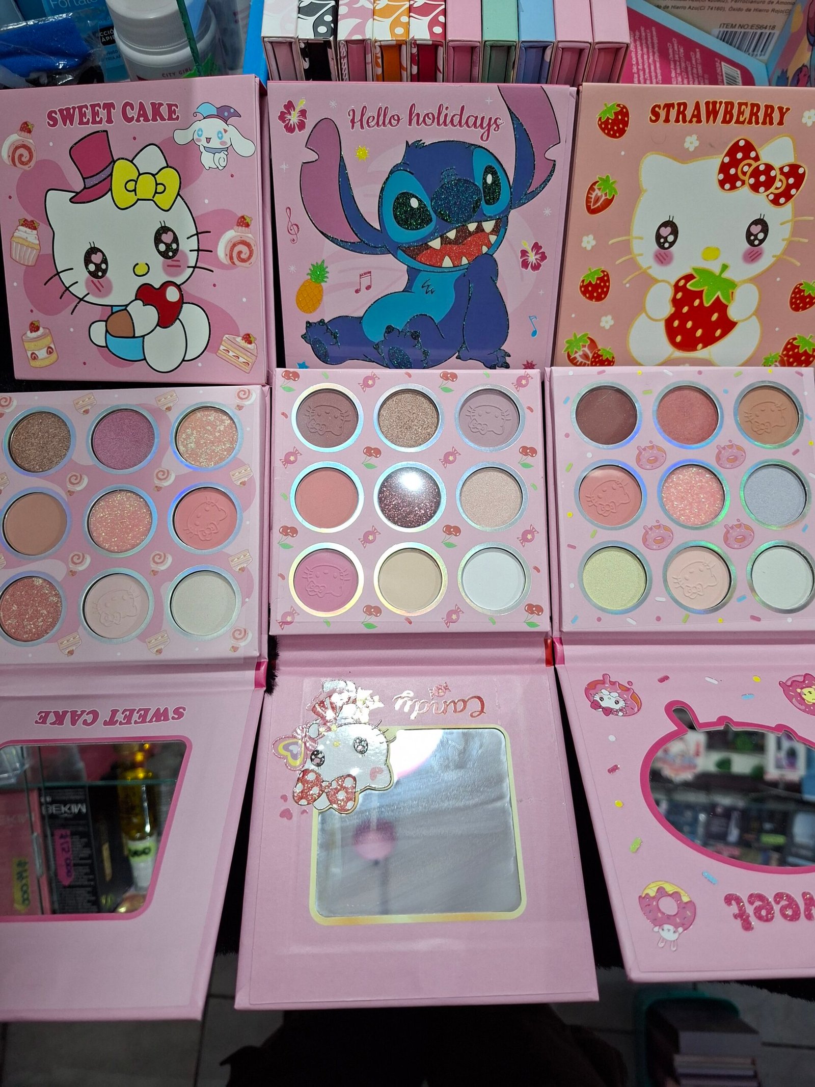 Paleta de sombras personajes