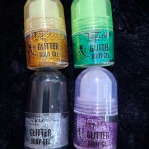 Glitter en roll para el cuerpo en gel tejar
