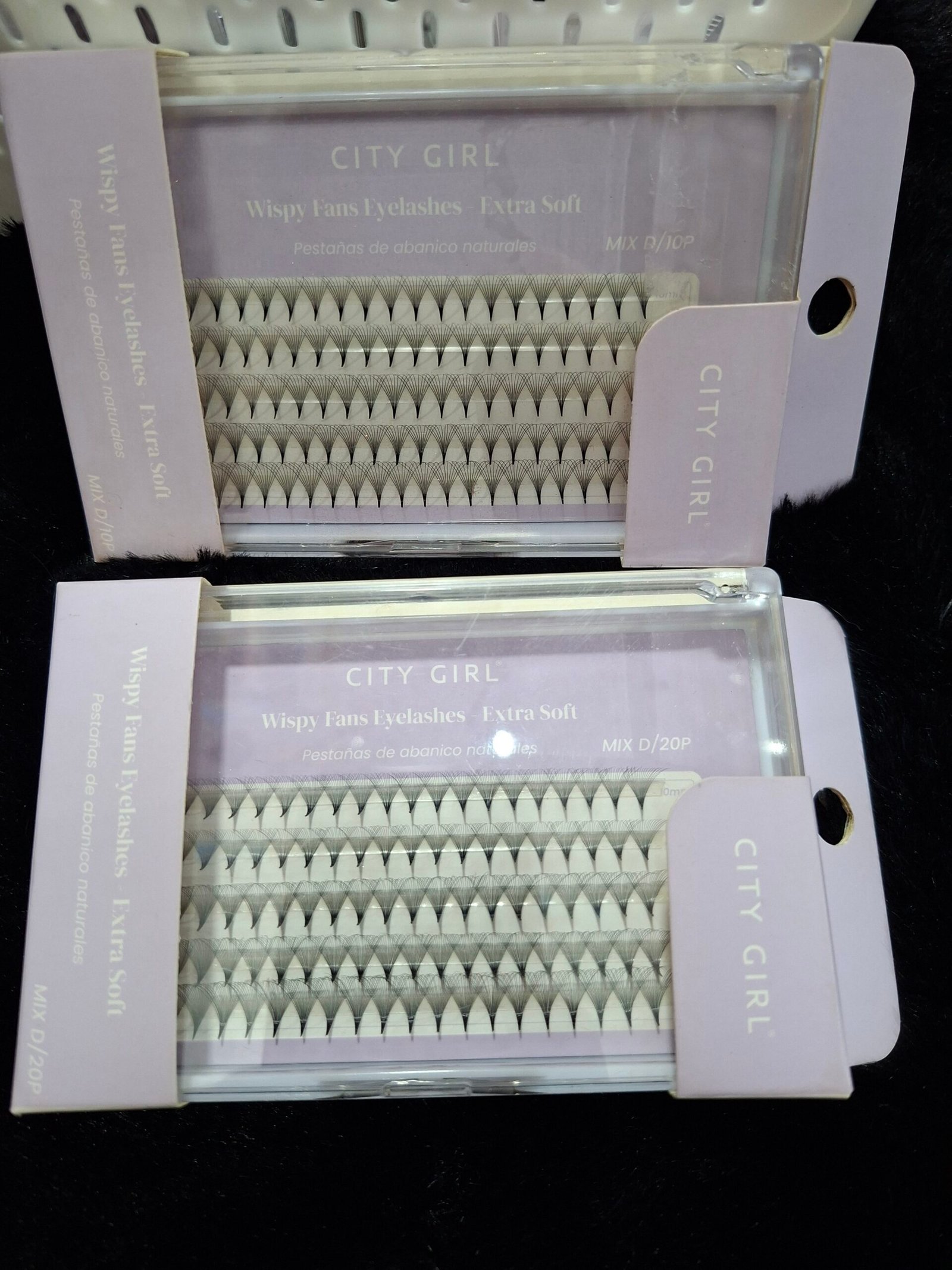 Pestañas de abanico naturales mix D/ 10P y 20P city girl