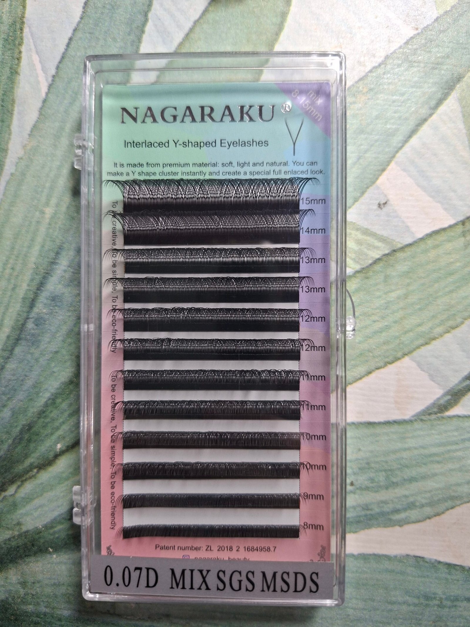 Pestañas pelo por pelo nagaraku 0.07D mix